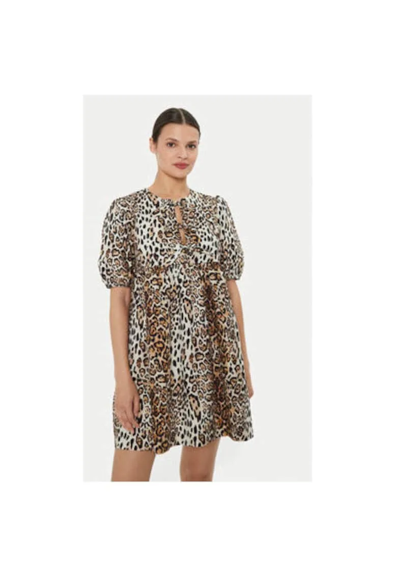 Rochie dama - 304544019 - Bumbac - Maro