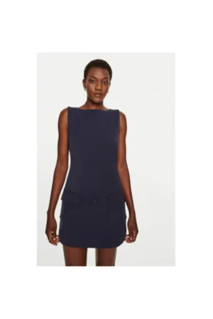 Rochie dama -  304549007 - Poliester/Viscoza - Albastru