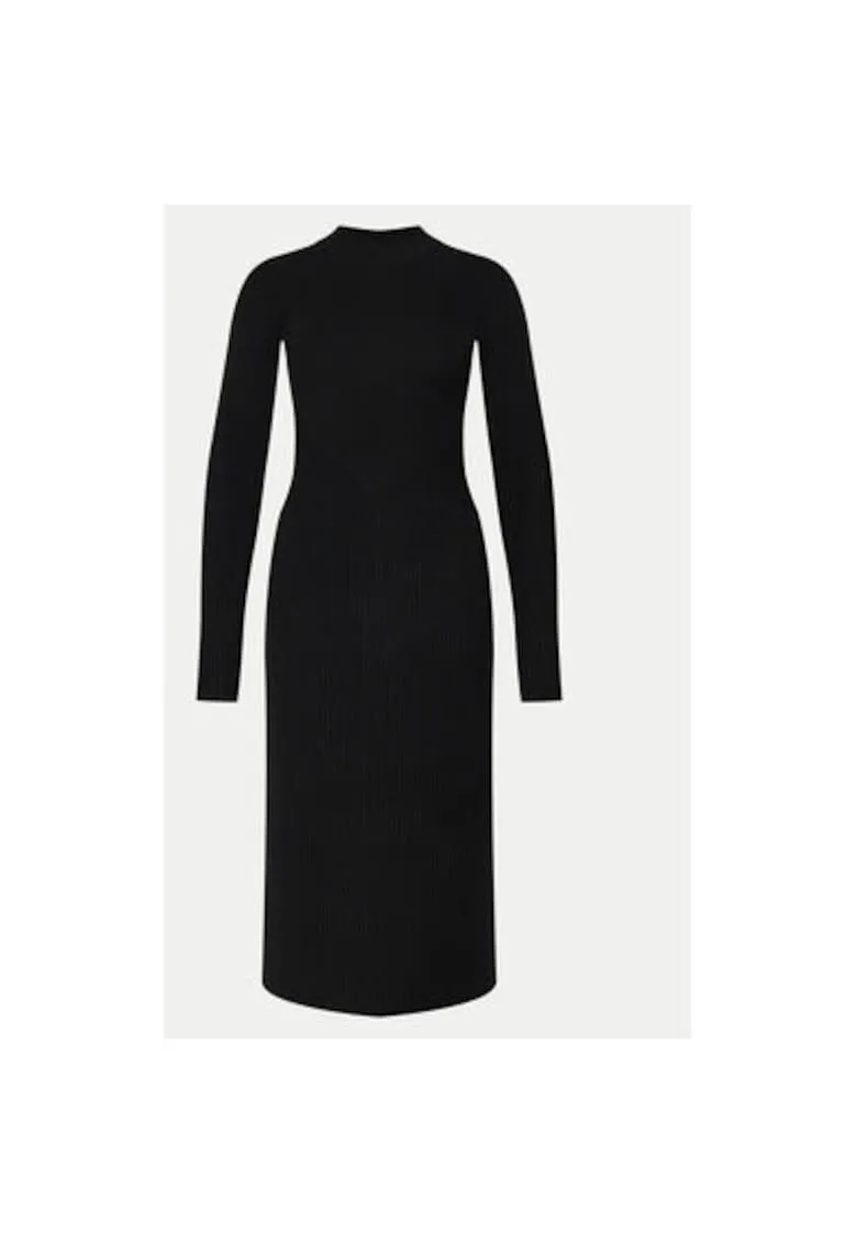 Rochie dama - 304549342 - Lana/Poliamida - Negru