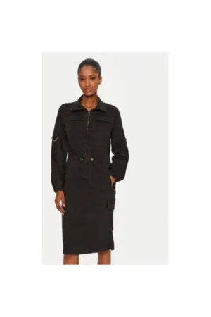 Rochie dama - 304565793 - Lyocell/Bumbac - Negru
