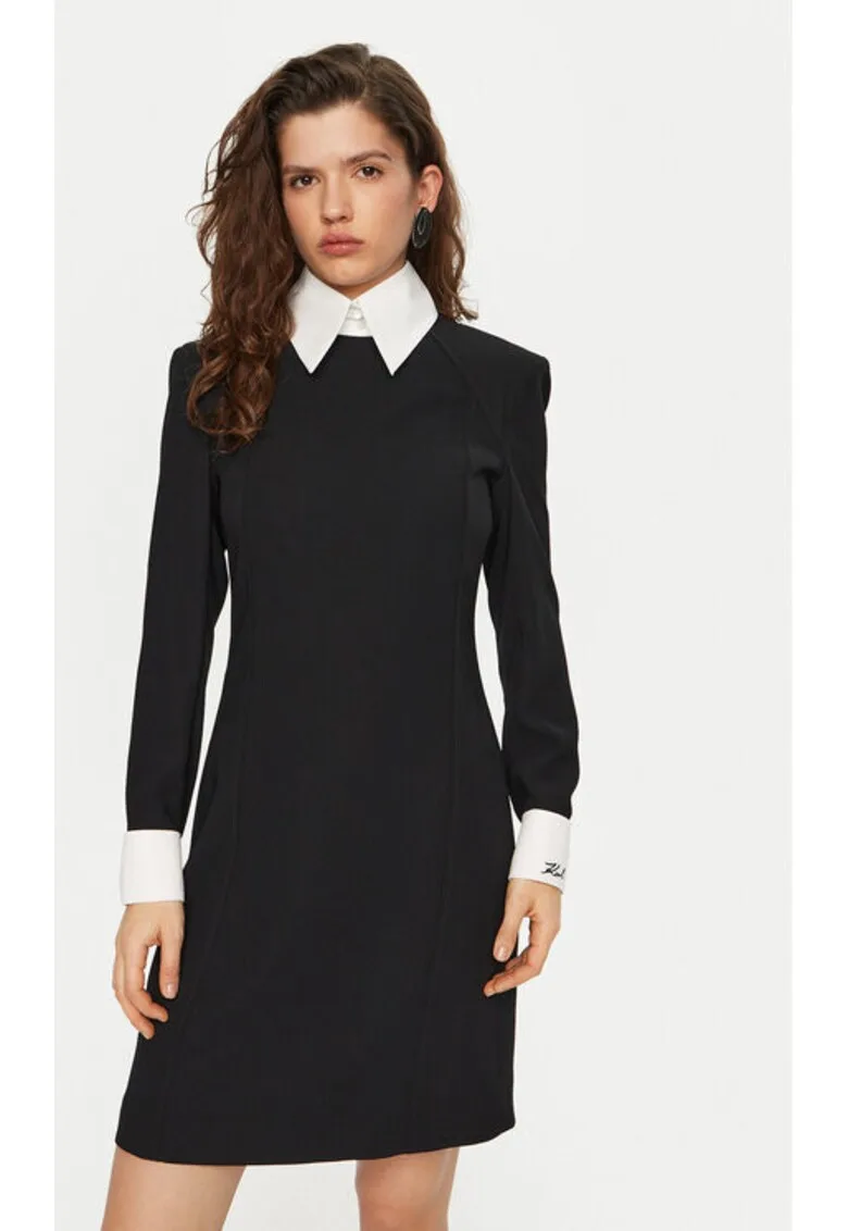 Rochie dama - 304580314 - Poliester - 38 EU - Negru