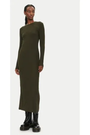 Rochie dama - 304607509 - Verde - Poliester