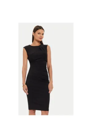 Rochie dama - 304657832 - Poliester - XS INTL - Negru