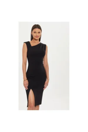 Rochie dama - 304657863 - Poliester - Negru