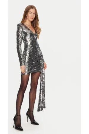 Rochie dama -  304699443 - Poliester - Argintiu