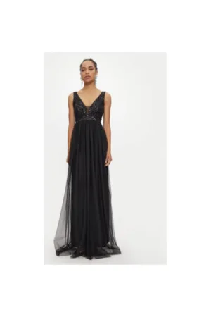 Rochie dama - 304725487 - Poliester - Negru