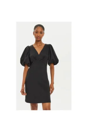 Rochie dama - 304760969 - Poliester - XS INTL - Negru