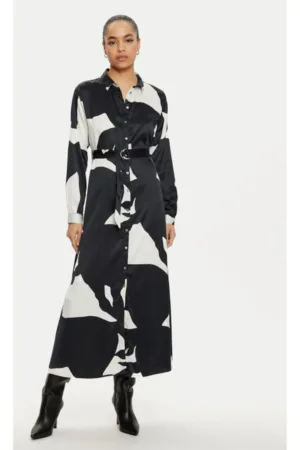 Rochie dama - 304767999 - Poliester reciclat/Poliester - Negru