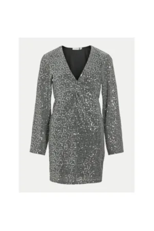 Rochie dama -  304768408 - Poliester - Argintiu