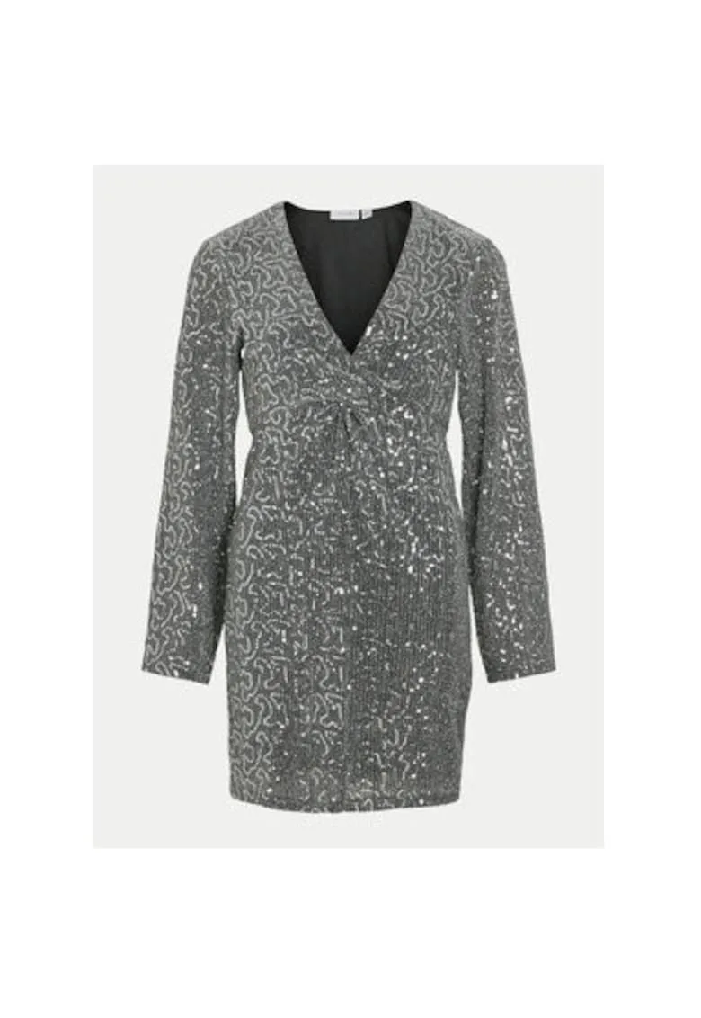 Rochie dama - 304768408 - Poliester - Argintiu