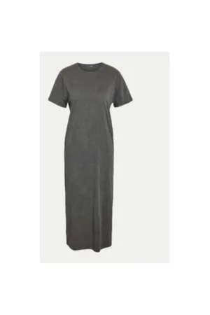 Rochie dama - 304808135 - Bumbac - Gri