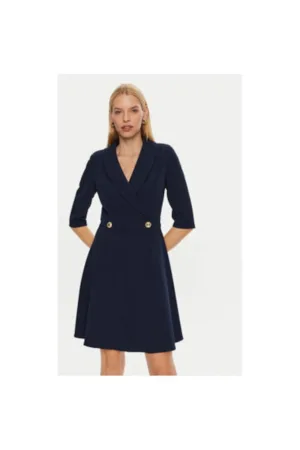 Rochie dama - 304814099 - Poliester - Albastru