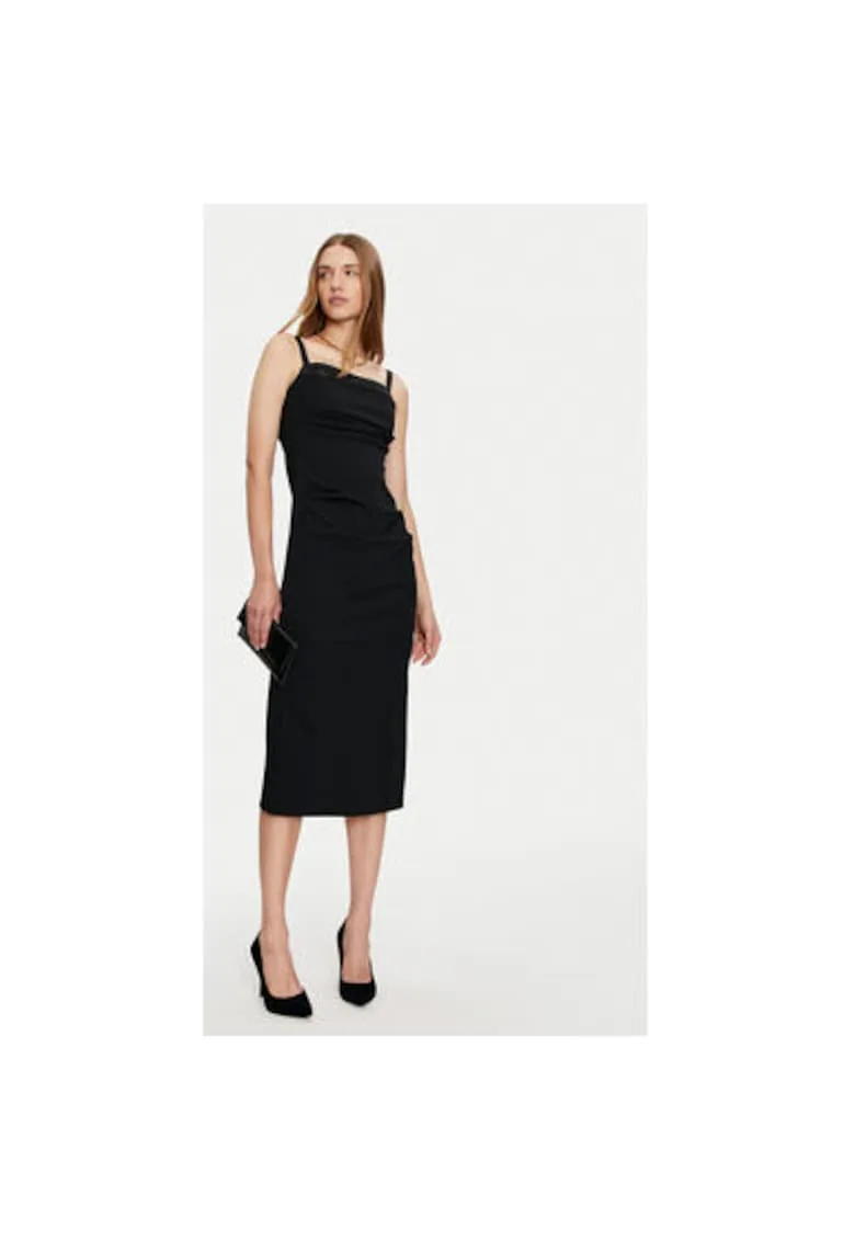Rochie dama - 304857485 - Poliester - Negru