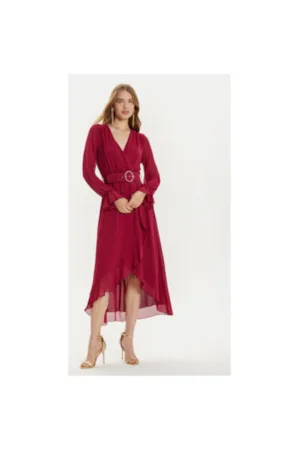 Rochie dama - 304891168 - Poliester - Rosu