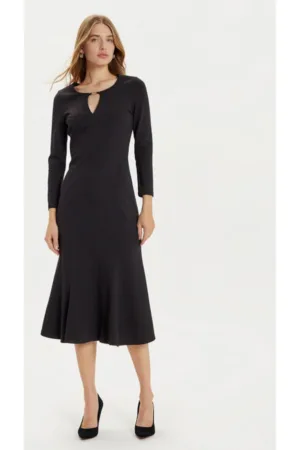 Rochie dama - 304891243 - Viscoza/Poliamida - XS INTL - Negru