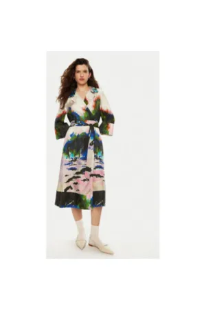 Rochie dama - 304891335 - Matase - Multicolor