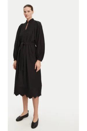 Rochie dama - 304892929 - Cupru/Bumbac organic - Negru