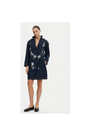 Rochie dama - 304892936 - Lyocell - Albastru
