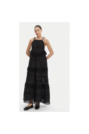 Rochie dama - 304892950 - Bumbac organic/Viscoza - Negru