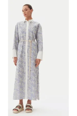 Rochie dama - 304892981 - Bumbac organic - Albastru