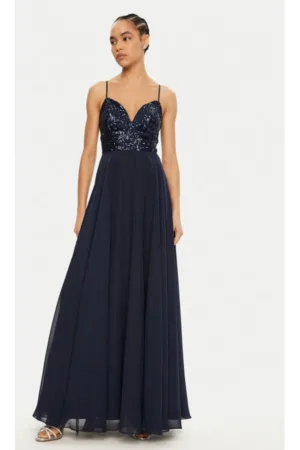 Rochie dama - 304893568 - Poliester - Albastru