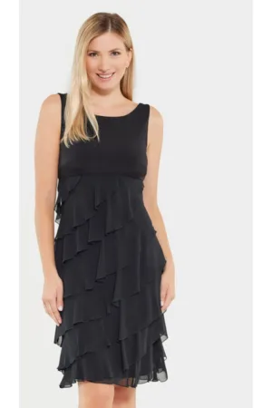 Rochie dama - 304907234 - Poliester - Negru