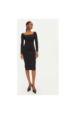 Rochie dama - 304917578 - Poliester - L INTL - Negru