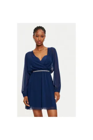 Rochie dama - 304917776 - Poliester - Albastru