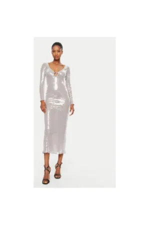 Rochie dama -  304921094 - Poliester - Argintiu