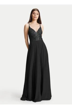 Rochie dama - 304926198 - Poliester - Negru