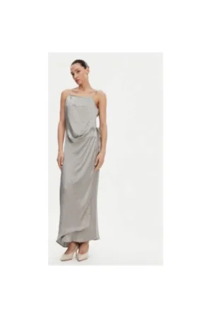 Rochie dama - 304928253 - Acetat - Argintiu