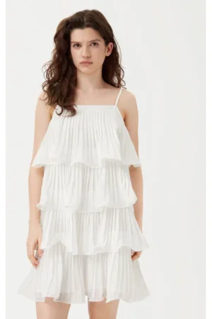 Rochie dama - 304950667 - Poliester - Alb