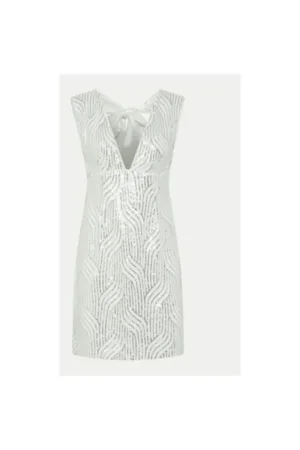 Rochie dama - 304950698 - Poliester - Argintiu