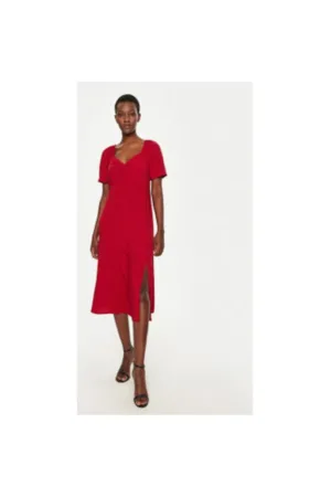 Rochie dama - 304986420 - Viscoza - 2XS INTL - Negru
