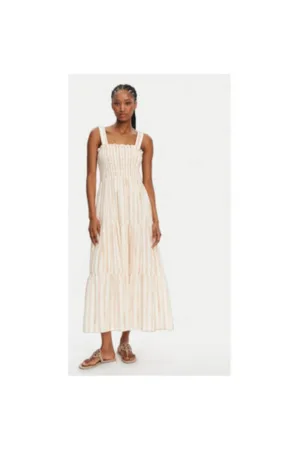 Rochie dama - 304990687 - Bumbac organic - Bej