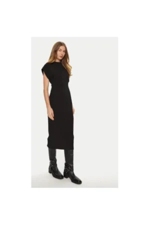 Rochie dama - 304991134 - Poliester/Rayon - Negru