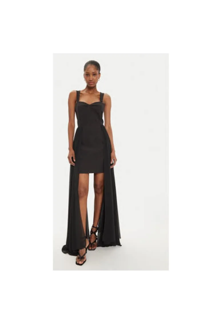 Rochie dama - 304993282 - Poliester - Negru