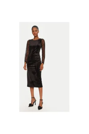 Rochie dama - 305018229 - Poliester - Negru