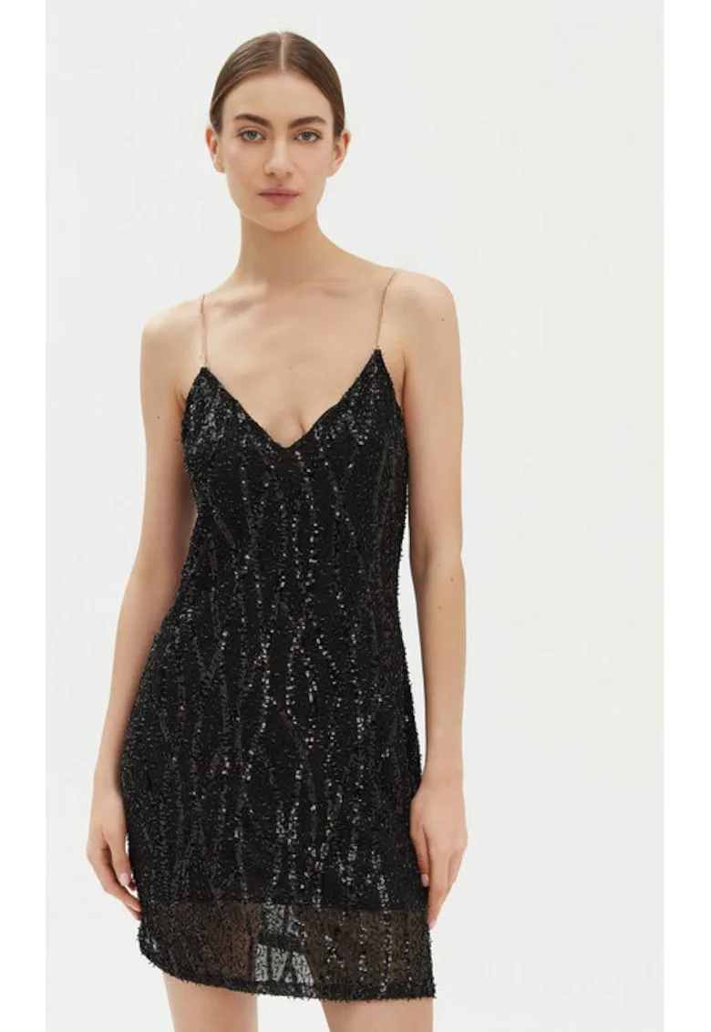 Rochie dama - 305062673 - Sintetic - Negru