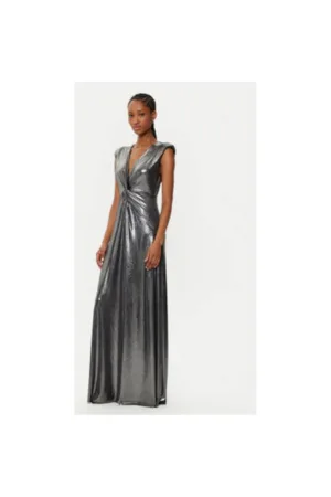 Rochie dama - 305119162 - Poliester - M INTL - Argintiu