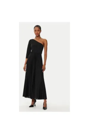 Rochie dama - 305119216 - Poliester/Lurex/Viscoza - Negru