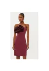 Rochie dama -  305119261 - Poliester - S INTL - Rosu