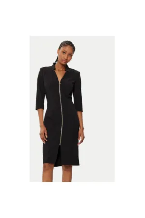 Rochie dama - 305119339 - Poliester - XS INTL - Negru