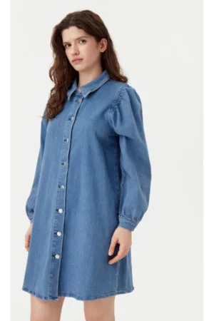 Rochie dama - 305191489 - Bumbac - Albastru
