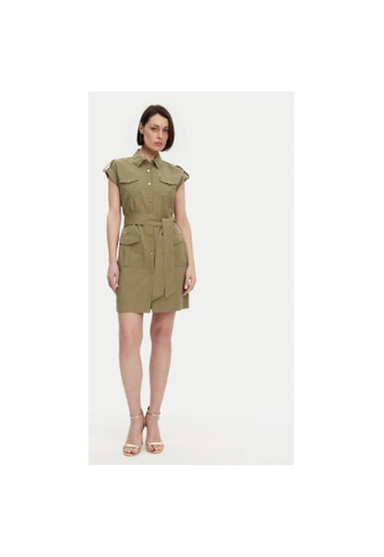 Rochie dama - 305244857 - Bumbac - Verde