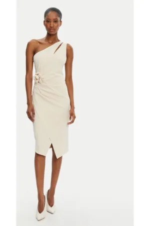 Rochie dama - 305265067 - Poliester - Bej