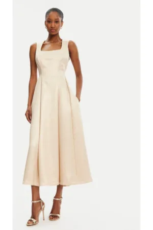 Rochie dama - 305265425 - Viscoza - Bej