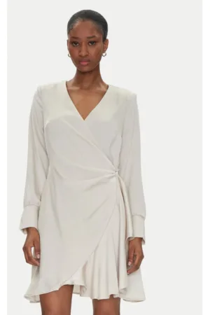 Rochie dama - 305265883 - Poliester - Bej