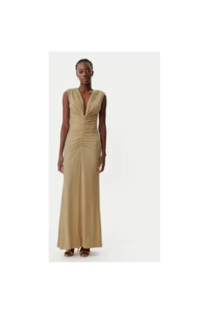 Rochie dama - 305318053 - Poliester - Auriu