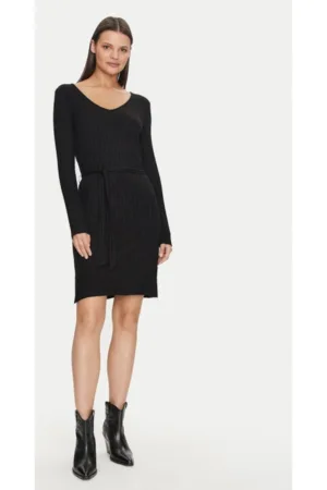 Rochie dama - 35614 - Viscoza - Negru